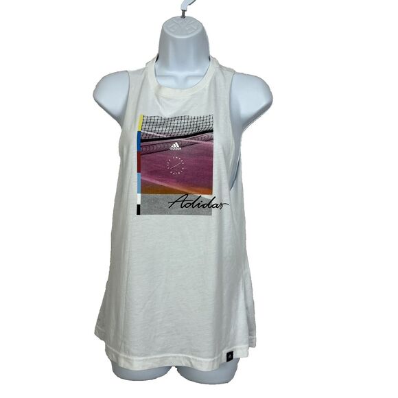 Adidas The Go-To Graphic Muscle Tank Top S - Picture 2 of 13